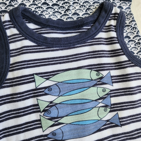 Tea Collection 6-12 Baby Short Sleeve Rompers for Spring Summer - Picture 3 of 6